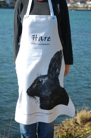 Cotton Apron - Hare in 'My Designs'