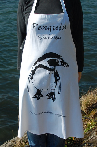 Cotton Apron - Penguin in 'My Designs'