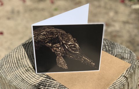 Ichthyosaur - Fish Lizard Greetings Card