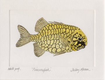 Pineconefish in 'Coral Seas'