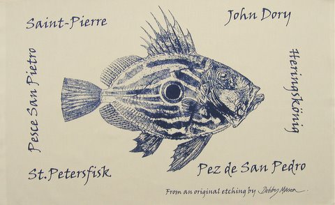John Dory Tea Towel in 'My Designs'