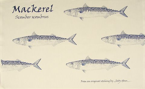 Mackerel Tea Towel