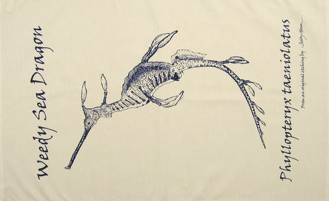 Sea Dragon Tea Towel in 'My Designs'